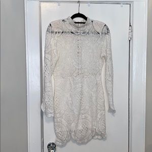 White lace dress